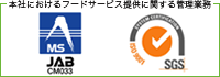 本社におけるフードサービス提供に関する管理業務