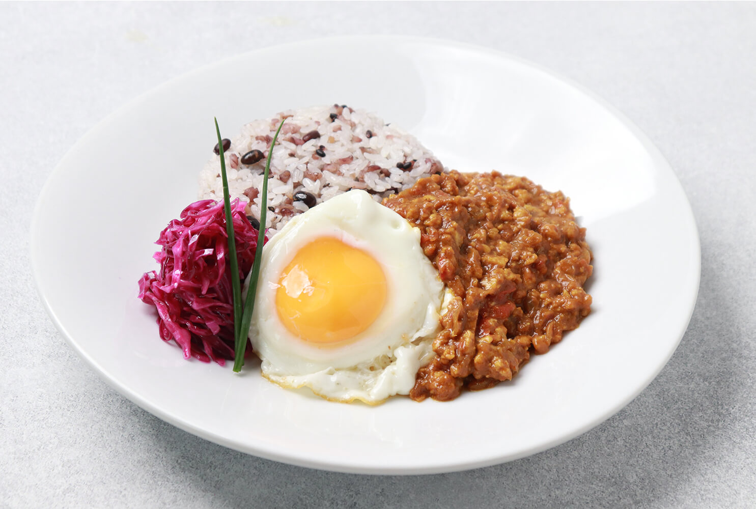 雑穀米のソイミートキーマカレー