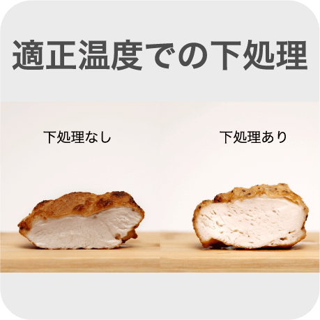 適正温度での下処理