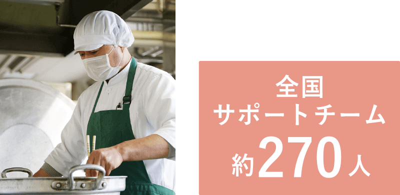 全国サポートチーム約270人