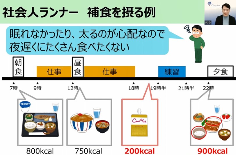 大塚製薬株式会社主催のオンラインセミナーにて公認スポーツ栄養士・仲西 加奈が講師を実施