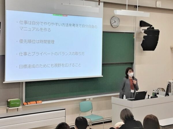 天使大学で竹本 満寿美が講義を実施