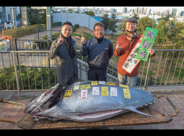 「日刊サン」に豊洲市場マグロ初競り関連記事が掲載